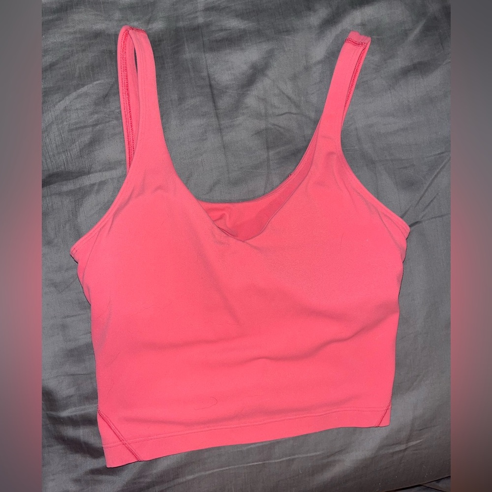 Guava pink align tank size 4